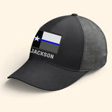 Personalized US State Police Flag & Name Cap Printed KVH241203