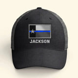 Personalized US State Police Flag & Name Cap Printed KVH241203