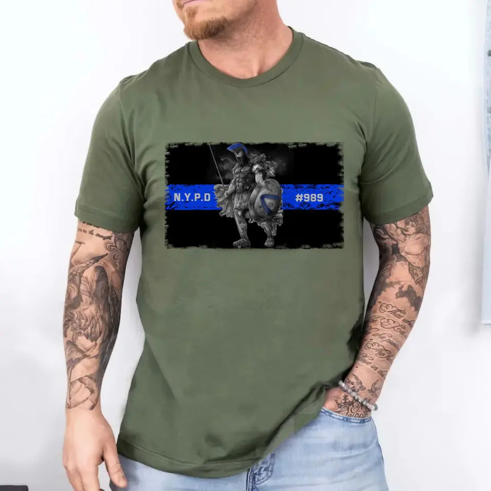 Personalized Police Warrior Custom Department & ID T-shirt Printed KVH241226