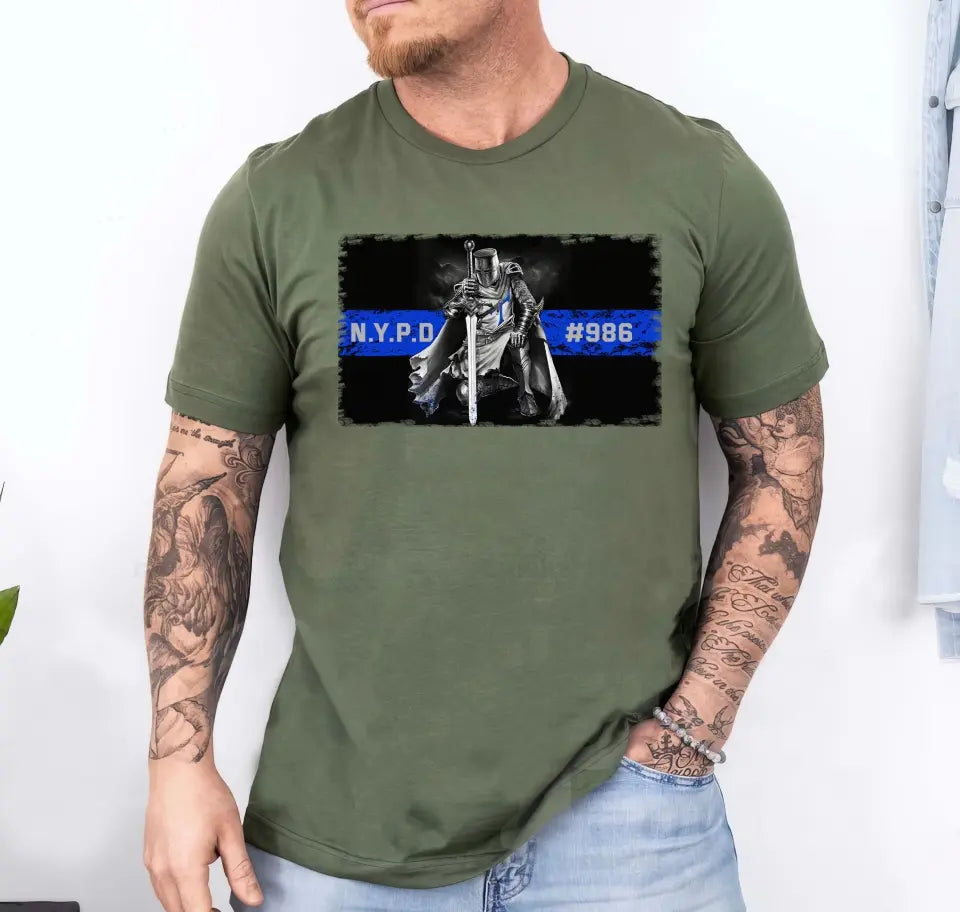 Personalized Police Warrior Custom Department & ID T-shirt Printed KVH241226