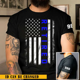 Personalized Retired US Police Custom ID T-shirt Printed KVH241239