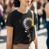 Personalized You Are My Sunshine Sunflower Police ID T-shirt Printed QTHN241247