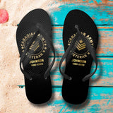 Personalized Canadian Veteran Logo Custom Time Flip Flops Printed VQ241249