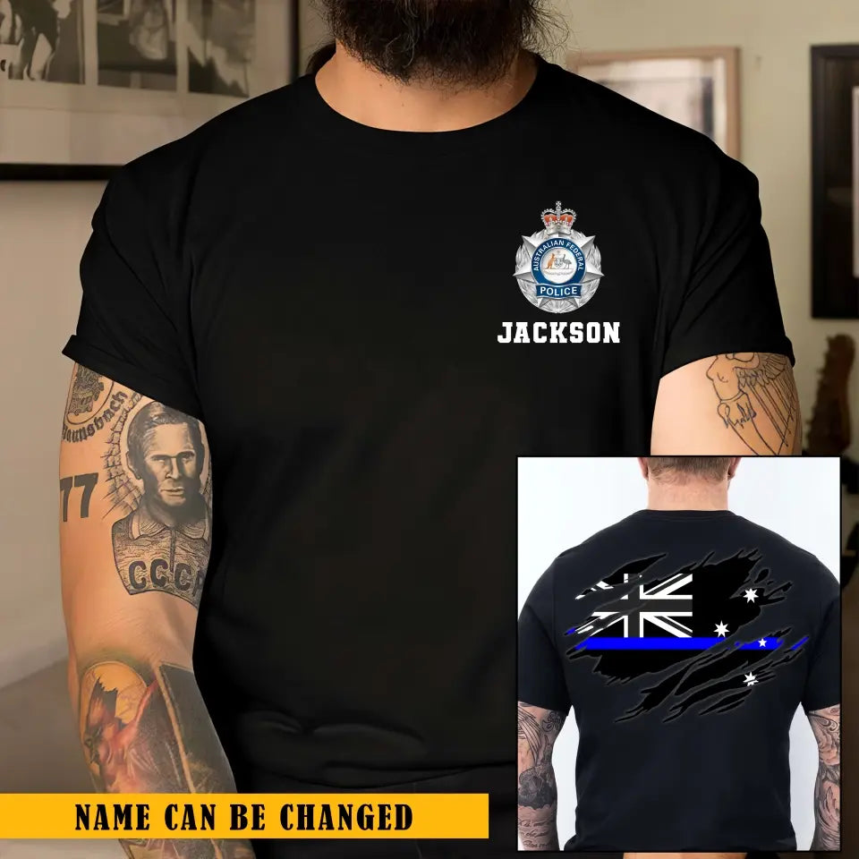 Personalized Australian Police Branch Logo Custom Name T-shirt Printed KVH241257