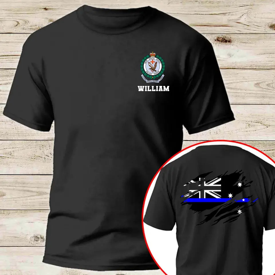 Personalized Australian Police Branch Logo Custom Name T-shirt Printed KVH241257