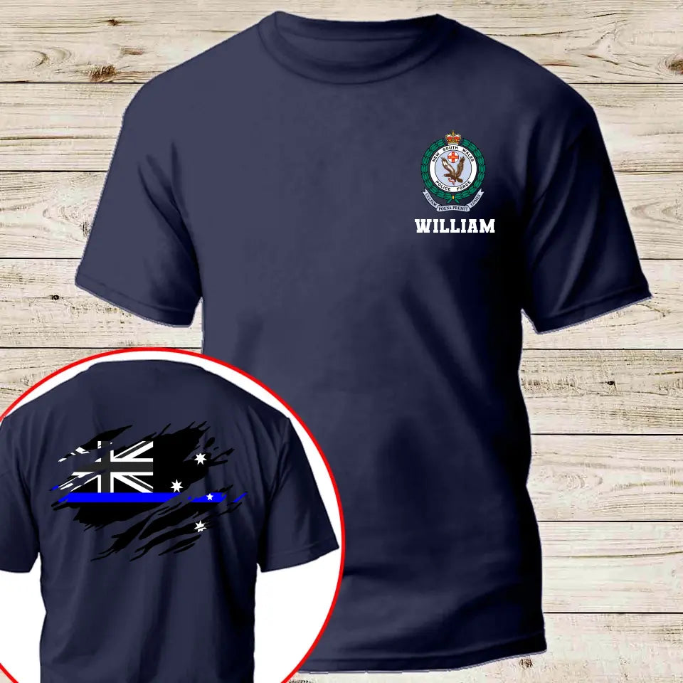 Personalized Australian Police Branch Logo Custom Name T-shirt Printed KVH241257