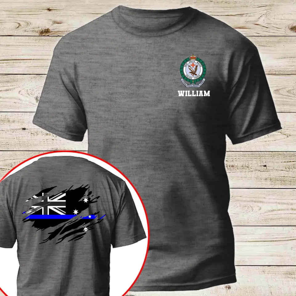 Personalized Australian Police Branch Logo Custom Name T-shirt Printed KVH241257
