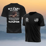 Personalized I Am Not A Hero Not A Legend I Am One Of The One Percent Who Served As Guardians Of Our Nation's Freedom I Am A Veteran US Veteran Logo T-shirt Printed QTHN241259