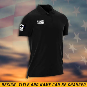 Personalized Canadian Police Flag Custom Name Polo Shirt 2D Printed QTHN241296
