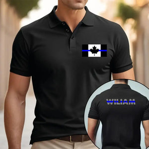 Personalized Canadian Police Custom Name Polo Shirt Printed QTVQ241276
