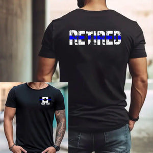 Personalized Retired Canadian Police Flag Custom Name T-shirt Printed HN241302