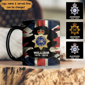 Personalized UK Police Branch Logo Custom Name & Time Mug Printed VQ241314