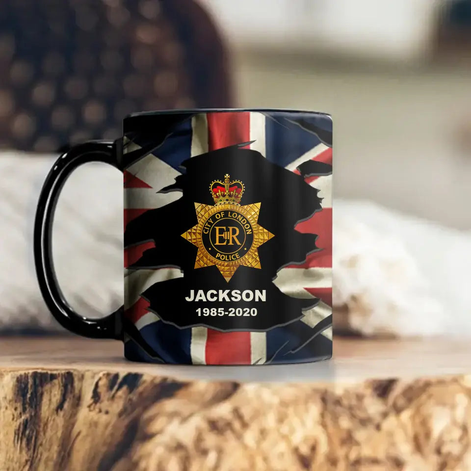 Personalized UK Police Branch Logo Custom Name & Time Mug Printed VQ241314