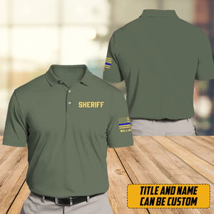 Personalized US Police Custom Name Polo Shirt Printed QTHN241312