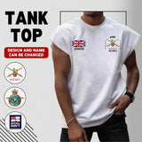 Personalized Retired UK Army UK Flag Custom Name Men Tank Top Printed AHHN241332