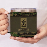 Personalized Swiss Veteran Rank Camo Custom Name Coffee Cup 3D 12oz Printed KVH241324
