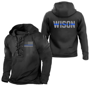 Personalized US Police Custom Name Long Sleeves Hoodie 3D Printed LVA241330