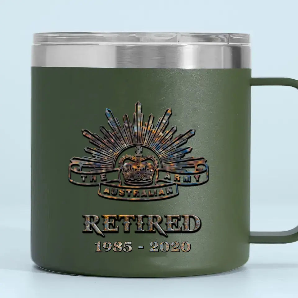 Personalized Australian Veteran Logo Custom Service Time QTVQ241326