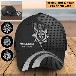 Personalized UK Police Logo Custom Name & Time Cap 3D Printed AHVA241343