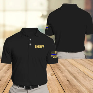 Personalized US Police Custom Name Polo Shirt Printed QTHN241312