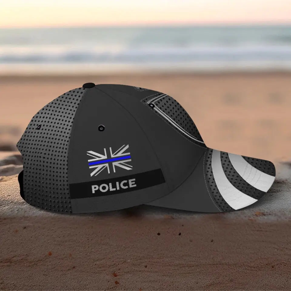Personalized UK Police Logo Custom Name & Time Cap 3D Printed AHVA241343