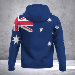 Personalized Australian Police Branch Logo Lace-up Long Sleeves Hoodie 3D Printed LVA241357