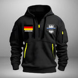 Personalized Nuremberg Germany German Police Custom Name Quarter Zip Hoodie 2D Printed QTVA241337