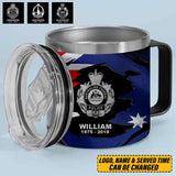 Personalized Australian Police Branch Logo Custom Name & Time Coffee Cup 3D 12oz Printed KVH241387