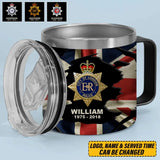 Personalized UK Police Branch Logo Custom Name & Time Coffee Cup 3D 12oz Printed KVH241387