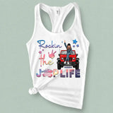 Personalized Rockin' The Jeep Life Jeep Girl Women's Ideal Racerback Tank Printed HN241390