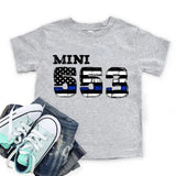 Personalized US Police's Son Police's ID Number Kid's T-shirt Printed QTVA241409