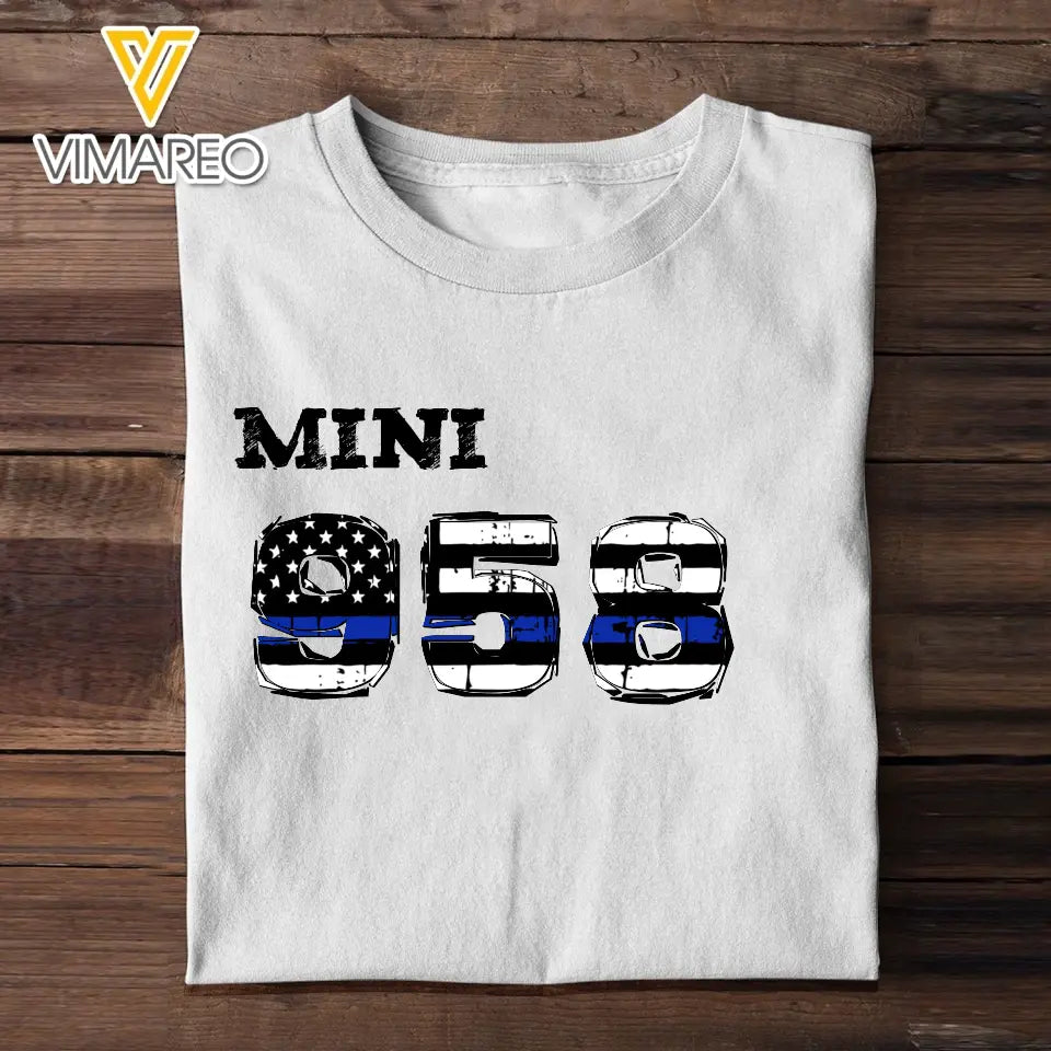 Personalized US Police's Son Police's ID Number Kid's T-shirt Printed QTVA241409