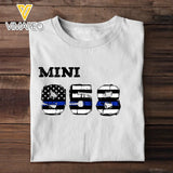 Personalized US Police's Son Police's ID Number Kid's T-shirt Printed QTVA241409