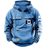 Personalized Retired Canadian Police Department Custom Time American Retro Hooded Sweatshirt Printed KVH241440