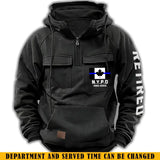 Personalized Retired Canadian Police Department Custom Time American Retro Hooded Sweatshirt Printed KVH241440