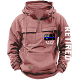 Personalized Retired Australian Police Department Custom Time American Retro Hooded Sweatshirt Printed KVH241440