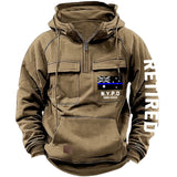 Personalized Retired Australian Police Department Custom Time American Retro Hooded Sweatshirt Printed KVH241440