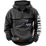 Personalized Retired Australian Police Department Custom Time American Retro Hooded Sweatshirt Printed KVH241440