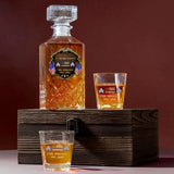 Personalized US Police Department Custom Name, Rank & Time Decanter Set With Glasses Printed AHVA241495