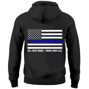 Personalized United We Stand All Give Some Some Gave All US Police Hoodie 2D Printed QTVQ241498