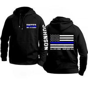 Personalized United We Stand All Give Some Some Gave All US Police Hoodie 2D Printed QTVQ241498