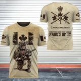 Personalized Canadian Army Veteran Been There Done That & Damn Proud Of It 3D T-shirt Printed AHVQ241508