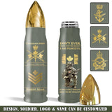 Personalized Canadian Army Veteran Don't Ever Think That The Reason I Am Peaceful Is Because I Forgot How To Be Violent Bullet Tumbler Printed AHVQ241523