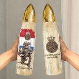Personalized Netherlands Army Veteran Custom Rank & Name Bullet Tumbler Printed AHVA241537
