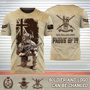 Personalized New Zealand Army Been There Done That & Damn Proud Of It New Zealand Veteran T-shirt 3D Printed AHVQ241557