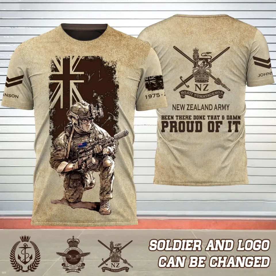 Personalized New Zealand Army Been There Done That & Damn Proud Of It New Zealand Veteran T-shirt 3D Printed AHVQ241557