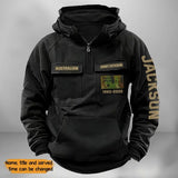 Personalized Australian Army Veteran Flag Camo Custom Name American Retro Hooded Sweatshirt Printed KVH241587
