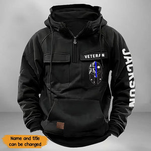 Personalized Australian Veteran Starpan Helmet & Name American Retro Hooded Sweatshirt Printed QTKH241589