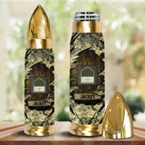Personalized Austrian Veteran Rank Camo Custom Name Bullet Tumbler Printed VA241591