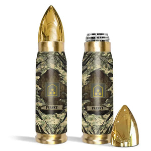 Personalized Austrian Veteran Rank Camo Custom Name Bullet Tumbler Printed VA241591